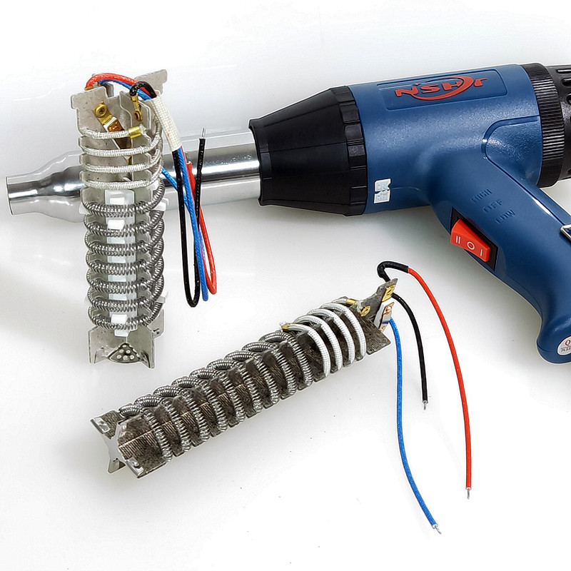 Hong Kong NSHT plastic welding gun heating core 700W imported titanium alloy 2000W hot wind gun heating wire heating tube