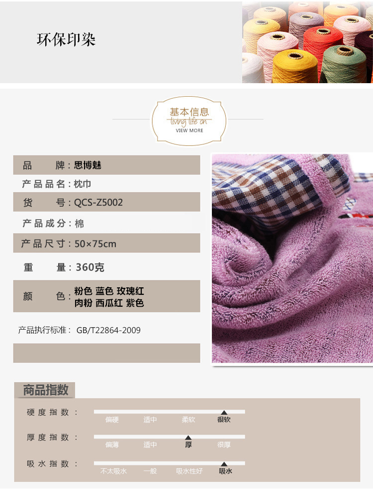Vải dệt tại nhà 100% cotton 捻 đồng bằng khăn bông đơn màu gối đơn gối đôi khăn bông gối