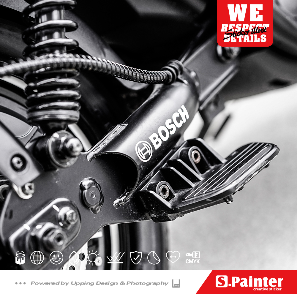 S P stickers agency electric car U1 stickers Rear rocker arm decorative stickers Creative text custom reflective stickers