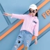 Bé gái mùa thu 2018 mới cho bé ngoại quốc áo dài tay bé gái Hàn Quốc sọc áo mùa xuân và áo thu sơ mi trắng cho bé trai Áo sơ mi