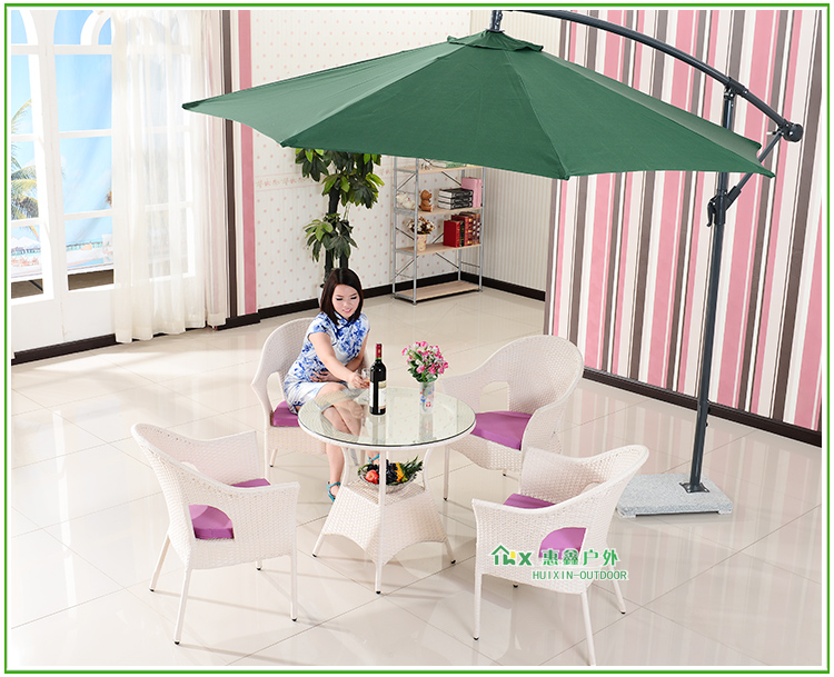 Sân ban công bảng và ghế ba mảnh mía đồ nội thất ghế ngoài trời wicker ghế năm mảnh kết hợp ngoài trời thanh mây bàn ghế ghế cafe ngoài trời