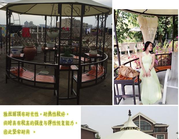 Gazebo mặt trời tán đồ nội thất ngoài trời rèn sắt gazebo sân vườn tán nhà trắng pháo đài yurt lều gian hàng ghế ngồi ban công chung cư