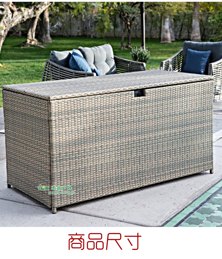 Tủ khóa ngoài trời mây giản dị sáng tạo giày lưu trữ hộp khách sạn khăn quần áo lưu trữ hộp đồ nội thất mây - Bàn ghế ngoài trời / sân ghế mây ngoài trời