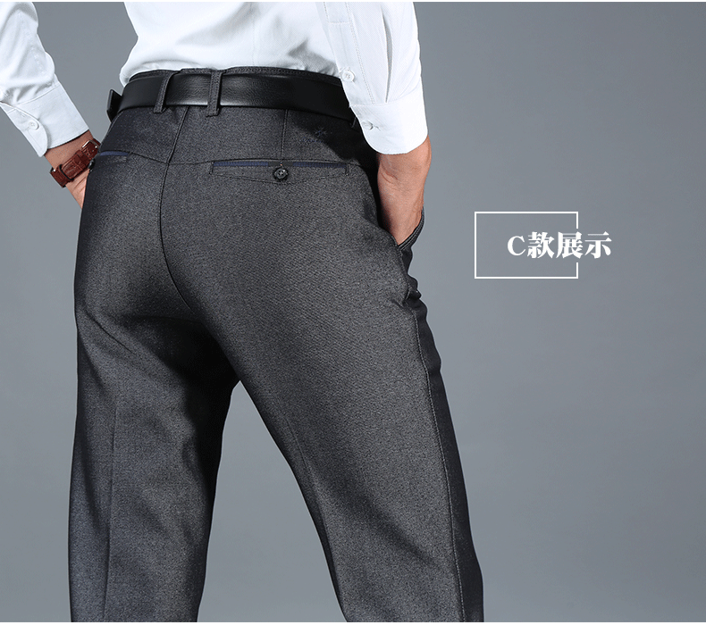Mùa đông nam trung niên cộng với quần nhung giản dị mặc dày bên ngoài quần nam quần bò nam đẹp