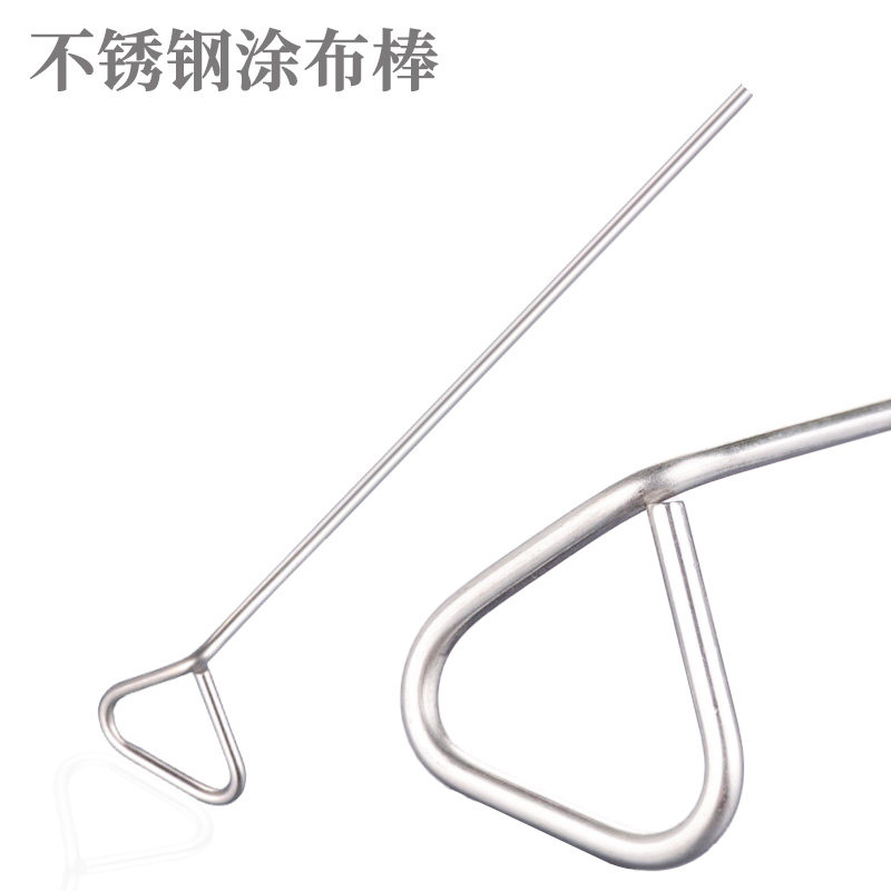 不锈钢涂布棒200mm 三角涂布棒 培养皿涂布棒 刮铲 细胞推板