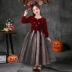 Halloween trẻ em trang phục trang phục cosplay cô gái phù thủy ma cà rồng tối hóa trang cô gái halloween gg Trang phục haloween