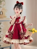 Летнее платье, юбка на девочку, летняя одежда, наряд маленькой принцессы, стиль Лолита, детская одежда