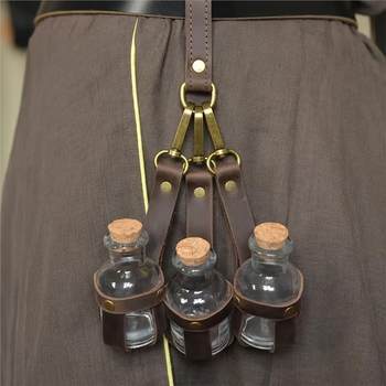 Medieval Waist Hanging Small Medicine Bottle Belt Cosplay Magician Props Npc Viking Retro Anime Accessories