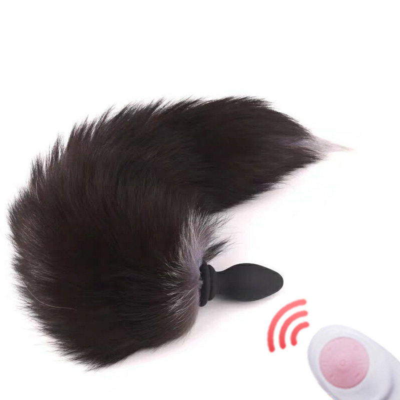 Vibrating fox tail anal sex products exodus sm cat dog anal rotation props small