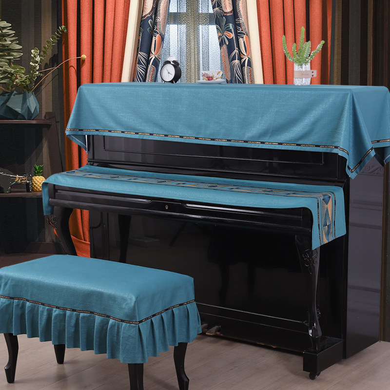 New Chinese Piano Hood Three Sets Cover Towels upscale light extravagant Pearl River harmonica Key cloth Brief Yoo-style dust-proof Han style