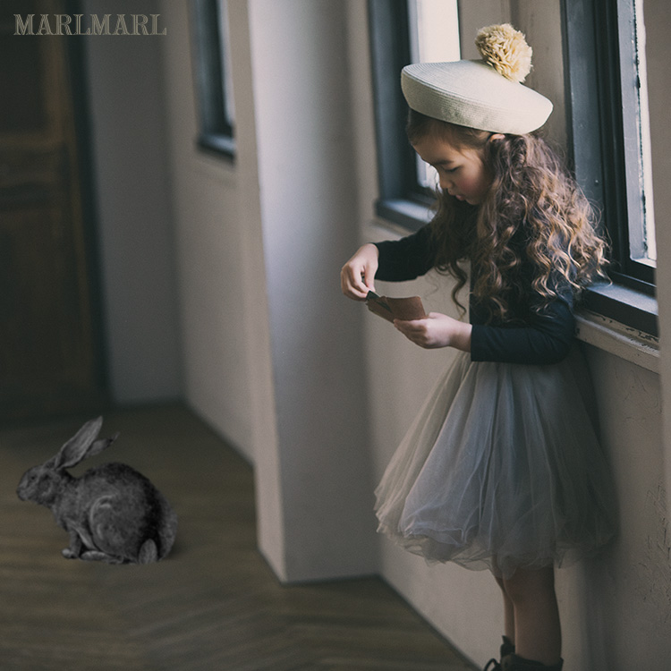 MARLMARL BABY TWO-DRESSED YARN DRESSES DRESS GIRL FLUFFY SKIRT GREY FOREIGN DRESS HALF BODY SKIRT tutu02