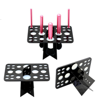 26-hole round make-up brush drying rack washing tool containing frame brush holder hanging type drying brush holder
