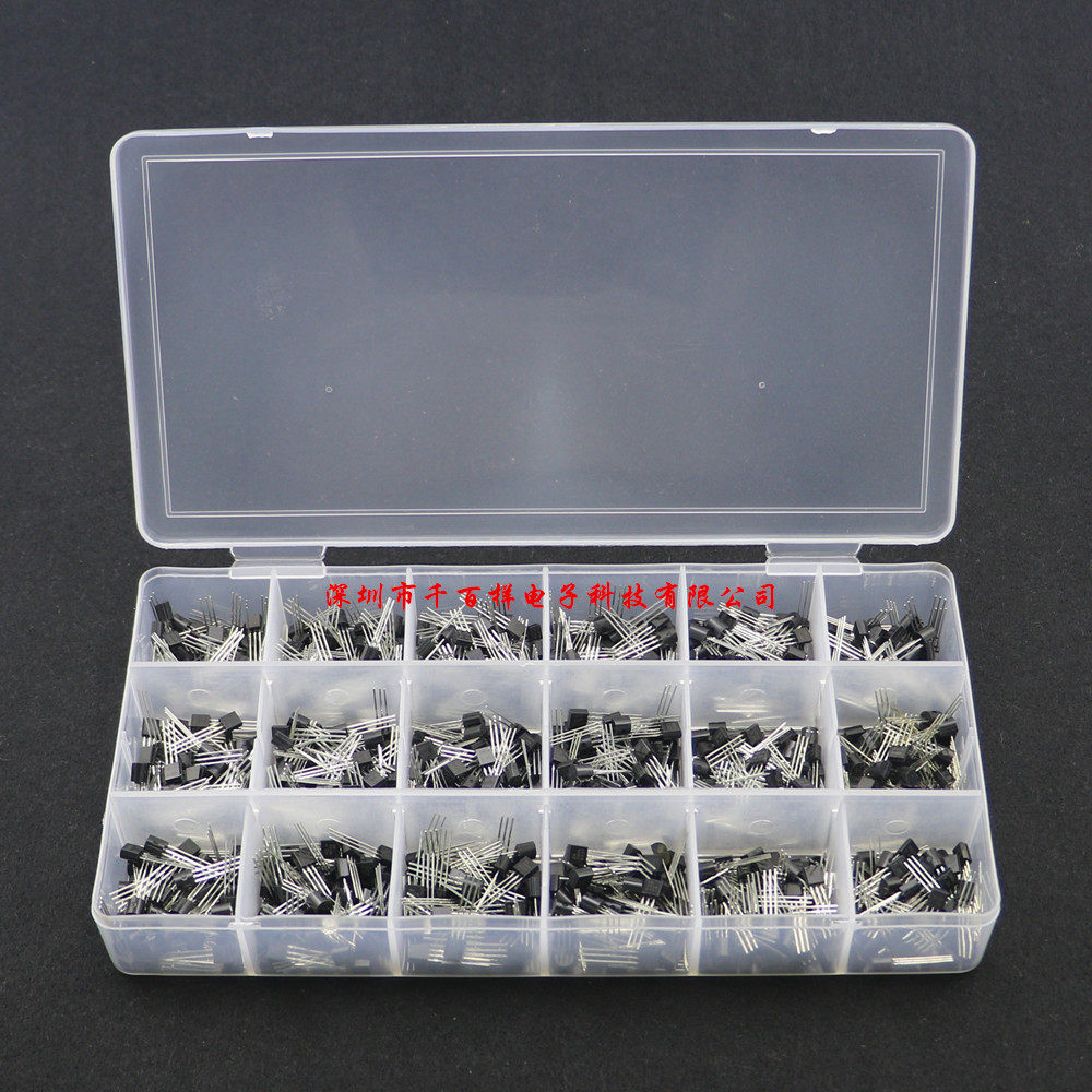 900 18 size NPN PNP transistor sets 1015 - 2N5551 TO92