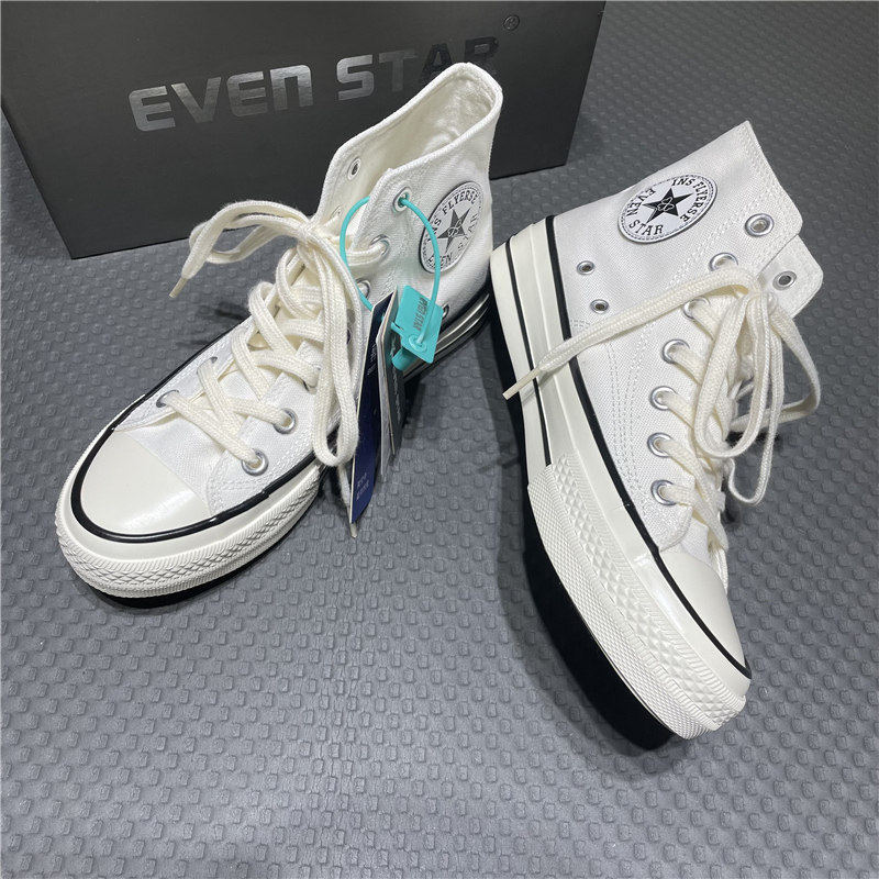Concls Kuangchao Lais Flagship Store 1970S Canvas Shoes High-Top Men's Shoes Star Sneakers White Shoes for Couples