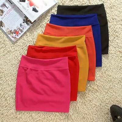 High waisted slim fit hip hugging skirt for women