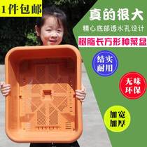 Balcony Rectangle Large capacity Vegetable Planting Pot Gard