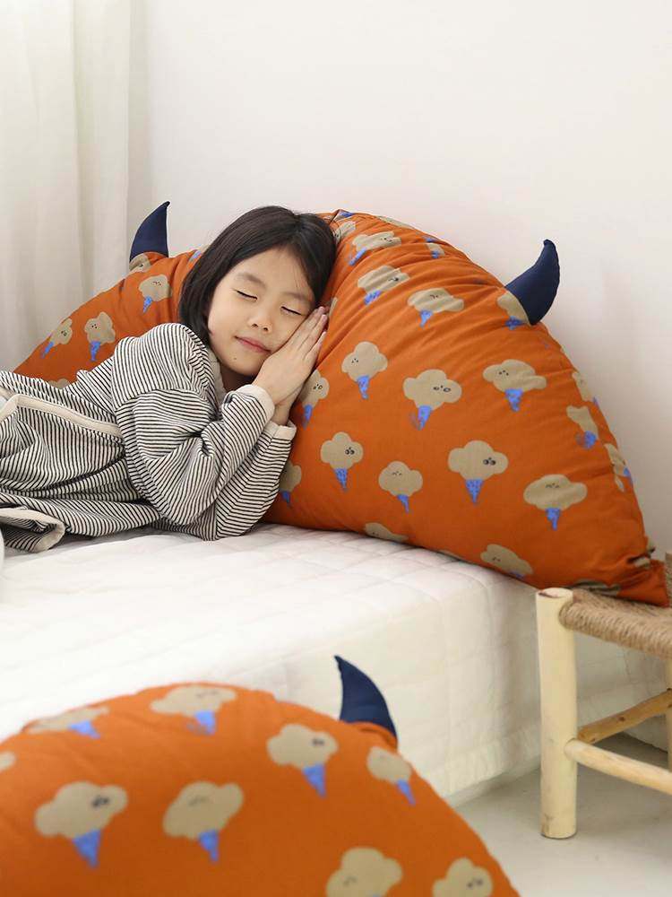 Cartoon children s bed cotton large backrest baby pillow