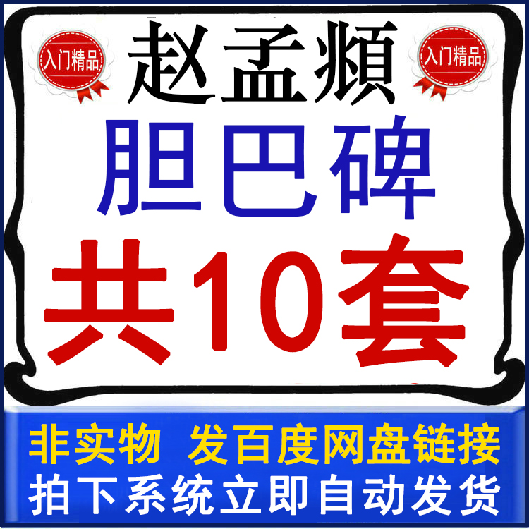 Zhao Mengfu's large regular script Danba tablet video teaching Zhao Ti regular script Danba tablet video lecture self-study introductory tutorial