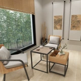 Шахматные таблицы и комбинация стул Двойной шахматной доски Двойной и маленькой настройки партии журнального столика