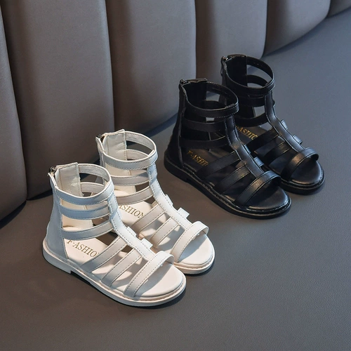 Летние сандалии, модная детская обувь для принцессы, подходит для подростков, мягкая подошва