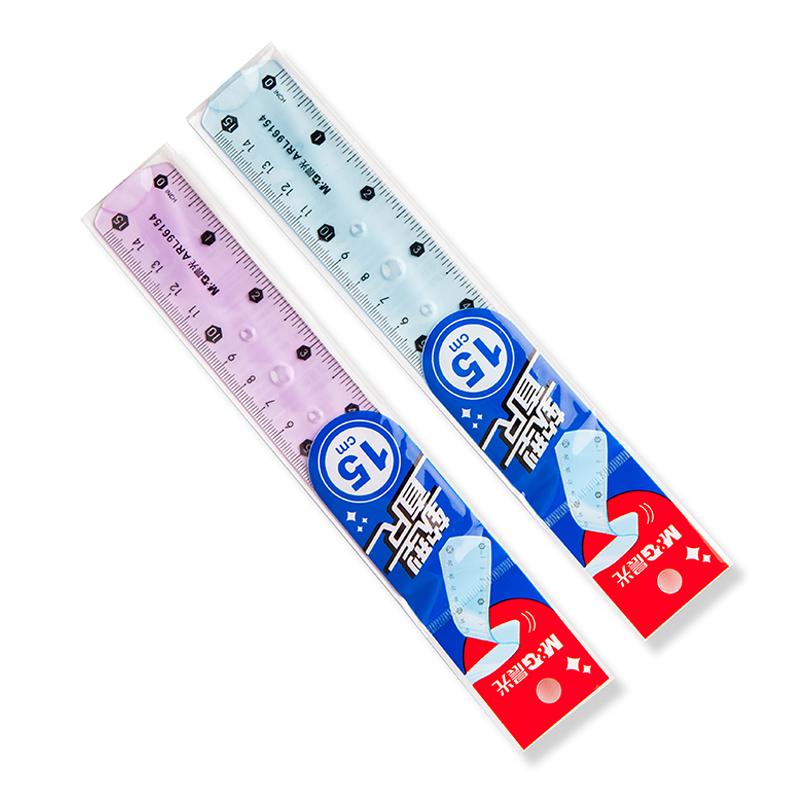 Chenguang soft ruler super elastic 15 20CM primary and secondary school students learn stationery straight ruler drawing translucent can be bent not afraid of broken ruler guest put pen bag stationery box discount is not