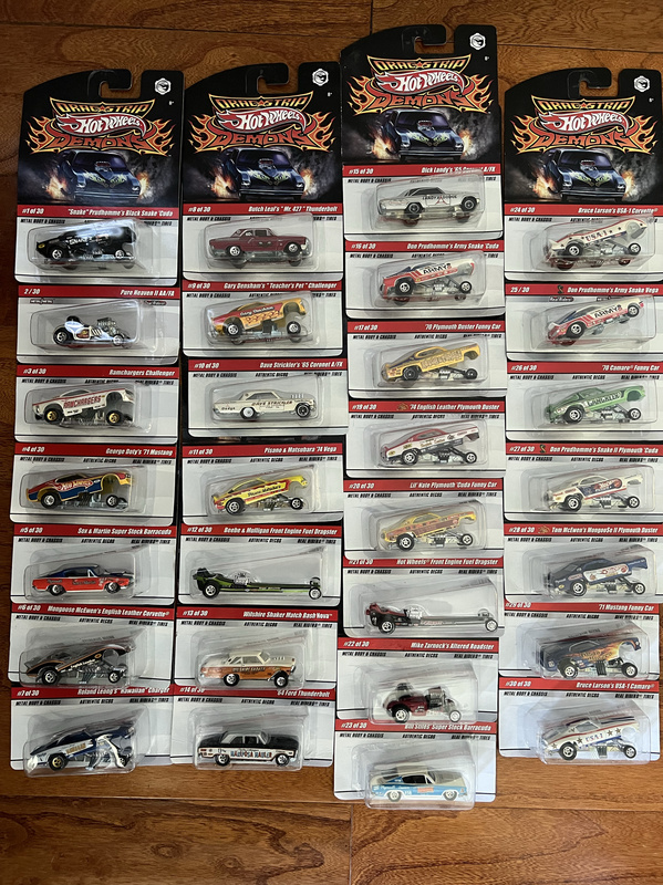【2.22 Straight Line Demons】Hot Wheels Straight Acceleration Demons Drag Strip Demons Set