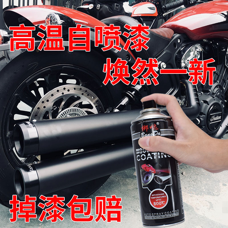 Locomotive Exhaust Pipe Matt Black Spray Paint Tank High Temperature Anti Rust Hand Spray Paint Car Calliper Engine Paint