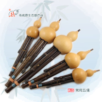 Silk-language purple bamboo original eco-cucurbiturian adult children beginology introductory professional play of Dai ethnic traditional ancient wind suit