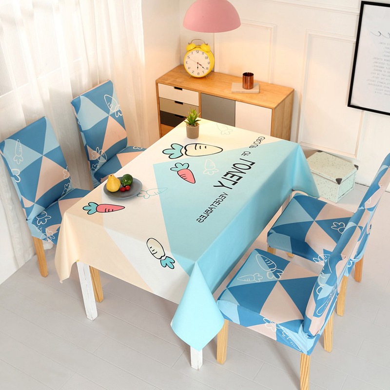 2022 table chair cover table cloth suit table cloth mesh red Nordic light lavish chair cushion backrest integrated stool cover