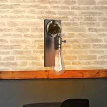 Featured Folk Juku Farmhouse Music Pipe Iron Art Wood Board Wall Edison Glass Bulb Retro Nostalgic Lights Wall Lamp
