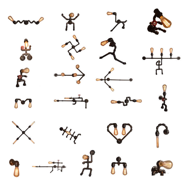 loft retro industrial wall lamp outdoor balcony Nordic creative bedroom bedside wall lamp aisle bar decoration