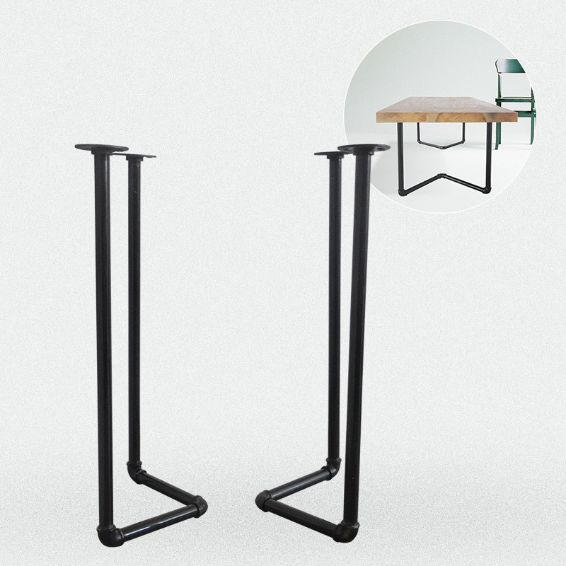 loft American industrial water pipe desk rack office desk web café galvanized iron pipe table leg table legs dining room