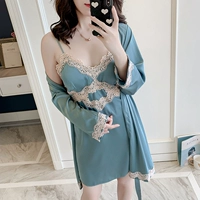 925 Nightdress+Hoot (серый синий)