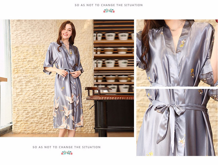 Kéo sợi tơ ngủ màu đỏ nữ mùa hè băng lụa áo cưới đám cưới bộ ngủ pijama