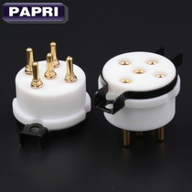 EIZZ Teflon 5-pin gold-plated beryllium copper B5 tube seat five-pin socket fit PX4 PX5 1064 B5 RGN1064 U19 U18 PX