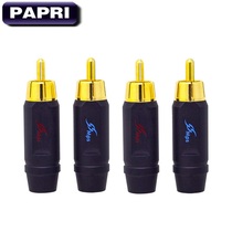 Taiwan MPS original imported RCA Lotus plug Fuse-8MM brass gold plated fever signal cable connection plug