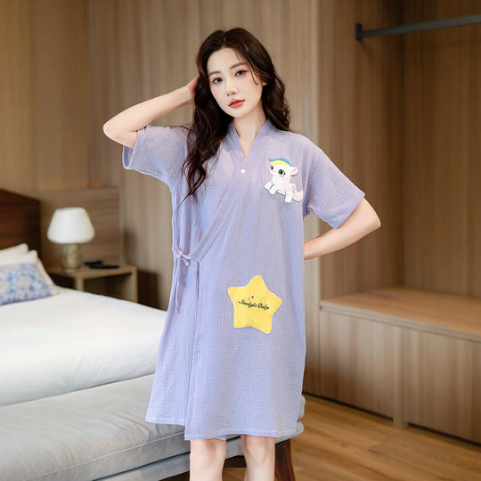 浴巾女士纯棉纱布全棉2025新款速干不掉毛透气夏季浴袍浴衣可穿式
