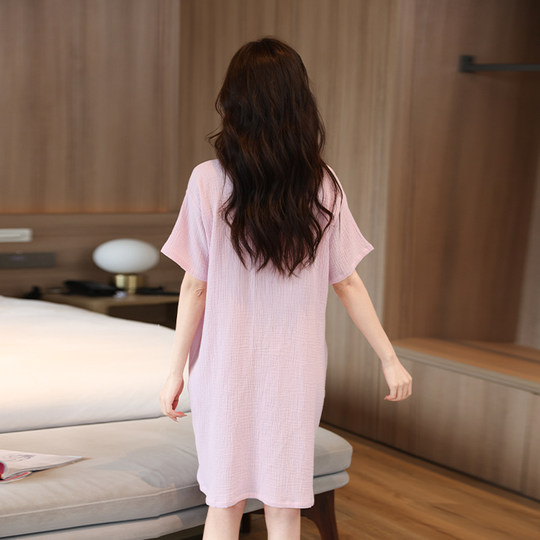 浴巾女士纯棉纱布全棉2025新款速干不掉毛透气夏季浴袍浴衣可穿式