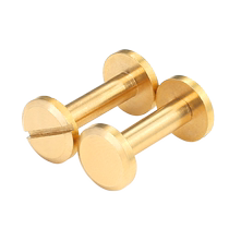Copper rivets one-letter screw buckle locking rivet docking photo album account book nail album recipe knife handle screw M4