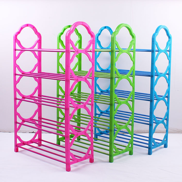 Simply 5 layers of footwear frame 5 layers of plastic shoe frame rental room for daily multilayer shoe frame assembly