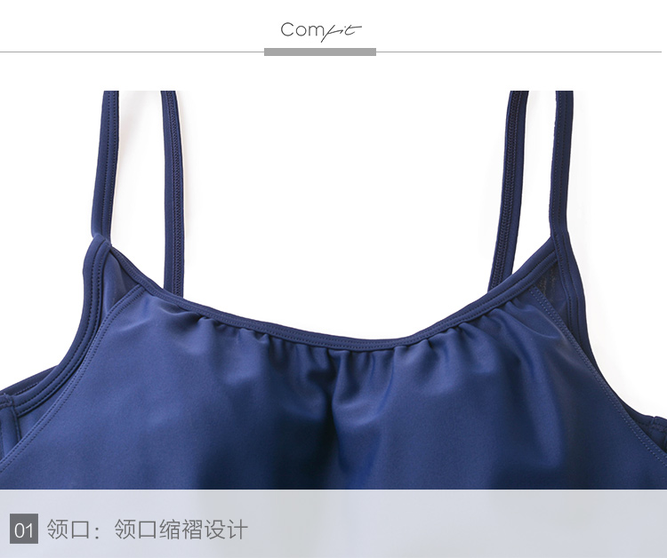 Comrys Comfit lady sling hai mảnh lỏng lẻo che bụng áo tắm hai mảnh CS0024 - Bộ đồ bơi One Piece màu áo tắm liền thân đẹp