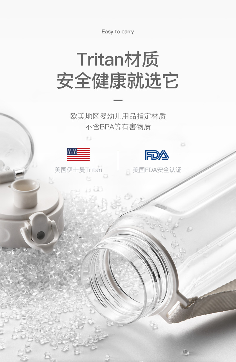 日成 tritan运动水杯 650ml 图3