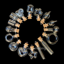 Handmade wishing bottle small drift bottle necklace diy jewelry ball cover Cork wooden bottle pendant bottle