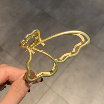 Hong Kong (designer) RVY 2021 new hair accessories tide butterfly hairclip women simple back of the head hair grab