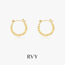 Hong Kong (designer) RVY 2021 new surges Japan-ROK retro net red earrings Temperament Brief Ear Rings