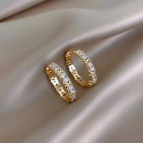 Hong Kong (designer) RVY 2021 new earrings female Joker simple stud earrings light luxury earrings