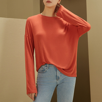 Big Edition Loose T-shirt Lady Long Sleeve 2021 New Spring Autumn Season Korean Version of Lazy Breeze Casual Blouse