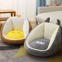 Backrest integrated small tea table cushion cartoon soft cute couch tatami on the floating window on childrens cushion