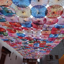 Dance umbrella Performance Oil paper umbrella Female ancient style rainproof sunscreen practical Cheongsam umbrella Catwalk dancing umbrella Silk umbrella Hanfu