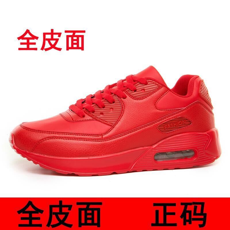 2026 Official Website Genuine Red Shoes Red Men's Shoes Women's Shoes Couple Style Zodiac Year Bright Red Running Shoes Sneakers